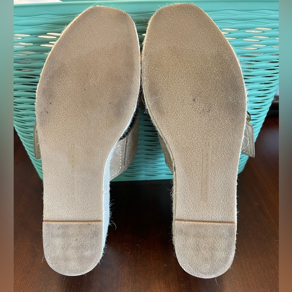 Zara Women's Tan Suede Platform Sandals - Picture 9 of 9